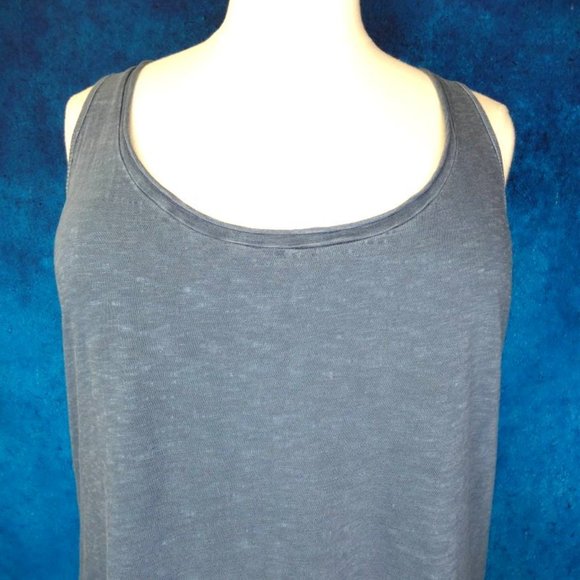 Distressed Blue Grey Tank Top Torrid Size 1 - Picture 3 of 8